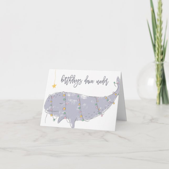 Birthday's Down Under Card (Front)