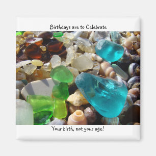 Birthdays magnets Celebrate Birth not Age gifts