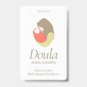 Birthing Coach Doula Midwife Mother and Baby ID Badge