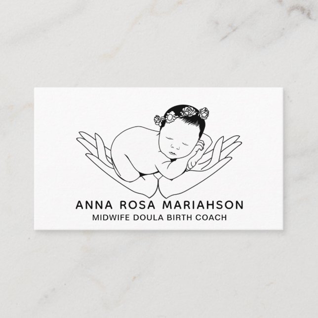 *~* Birthing Midwife Pregnancy Doula Nanny Business Card (Front)