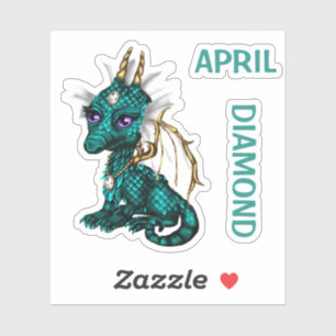 Birthstone Baby Dragon April Diamond