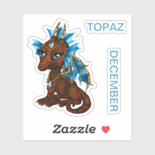 Birthstone Baby Dragon December Topaz