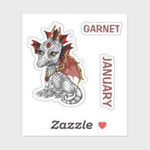 Birthstone Baby Dragon January Garnet