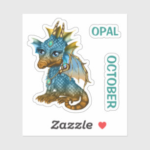 Birthstone Baby Dragon October Opal