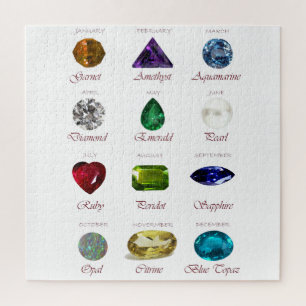 Birthstone Chart Jigsaw Puzzle