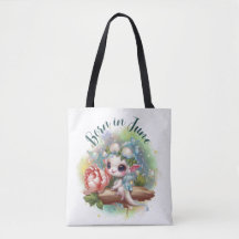 Birthstone June Pearl Dragon Tote