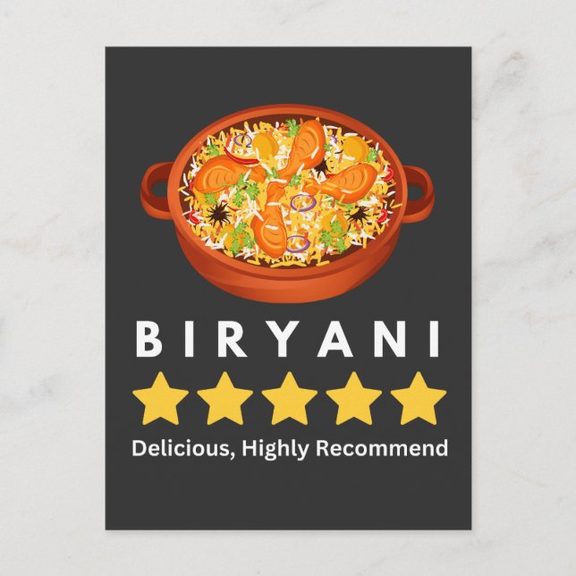 biryani lover T-Shirt Postcard (Front)