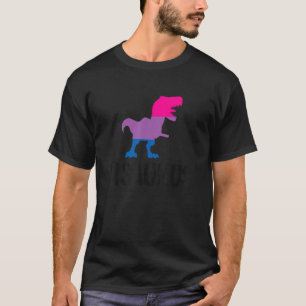 Bisaurus Dinosaur Rex Bisexual Pride Flag Bi Pride T-Shirt