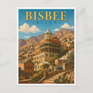 Bisbee Arizona Copper Queen GeoSaga Postcard