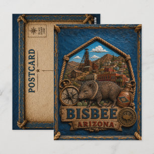 Bisbee Arizona Postcard Vintage Travel