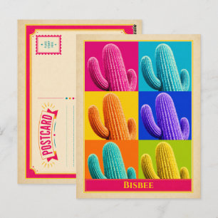 Bisbee Postcard Arizona Cactus Vintage