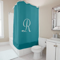Biscay Bay Trendy Blue White Monogram