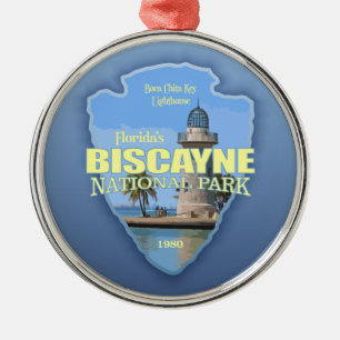 Biscayne National Park (arrowhead) Metal Tree Decoration