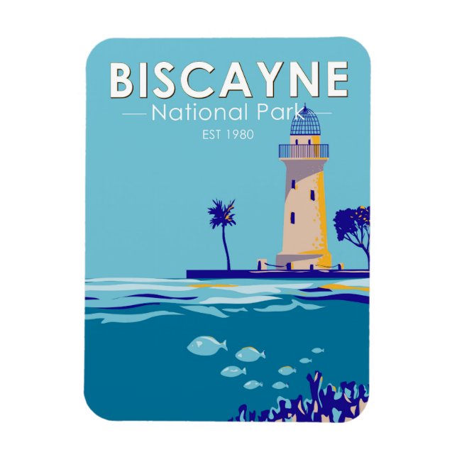 Biscayne National Park Boca Chita Key Vintage Magnet (Vertical)