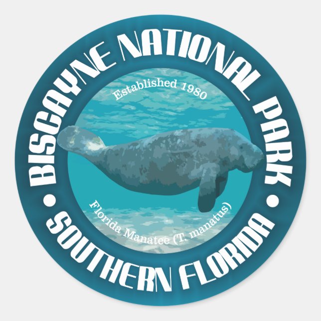 Biscayne National Park Classic Round Sticker (Front)