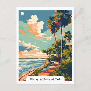 Biscayne National Park, Florida Travel Vintage  Postcard
