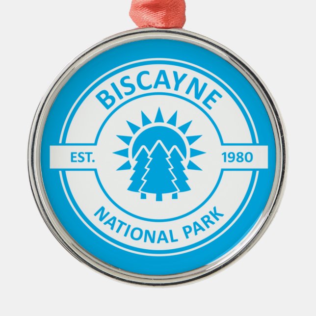 Biscayne National Park Metal Tree Decoration (Front)