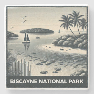 Biscayne National Park Stone Coaster