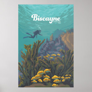 Biscayne National Park Travel Poster