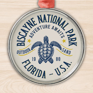 Biscayne Nature Reserve Florida Metal Tree Decoration