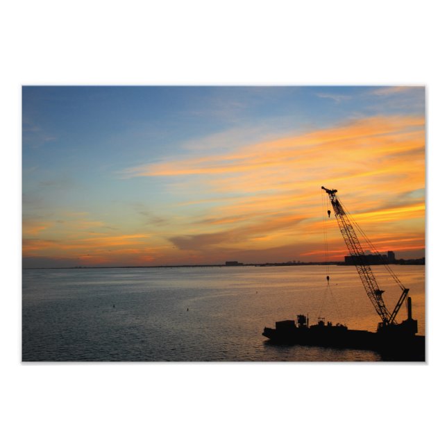 Biscayne sunset photo print (Front)