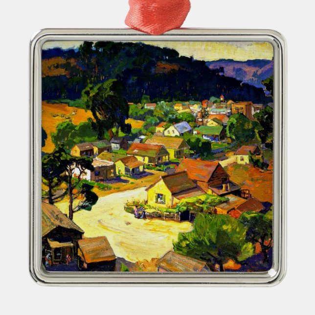Bischoff - Cambria, a Peaceful California Town Metal Tree Decoration (Front)