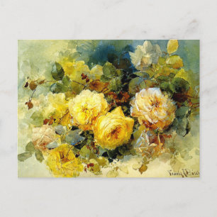 Bischoff - Roses (yellow) Postcard