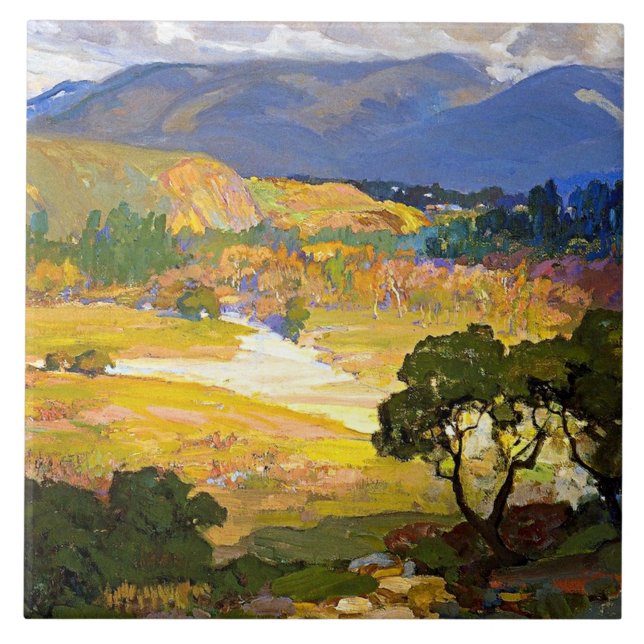 Bischoff - The Arroyo Seco, Pasadena, Tile (Front)
