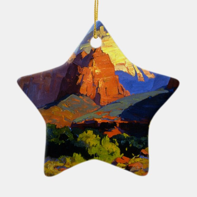Bischoff - Zion Park Ceramic Tree Decoration (Front)