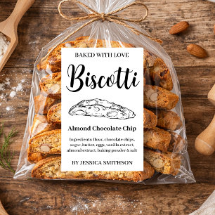 Biscotti Custom Homemade label BIS001tr