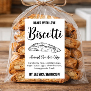 Biscotti Custom Homemade label BIS002tr