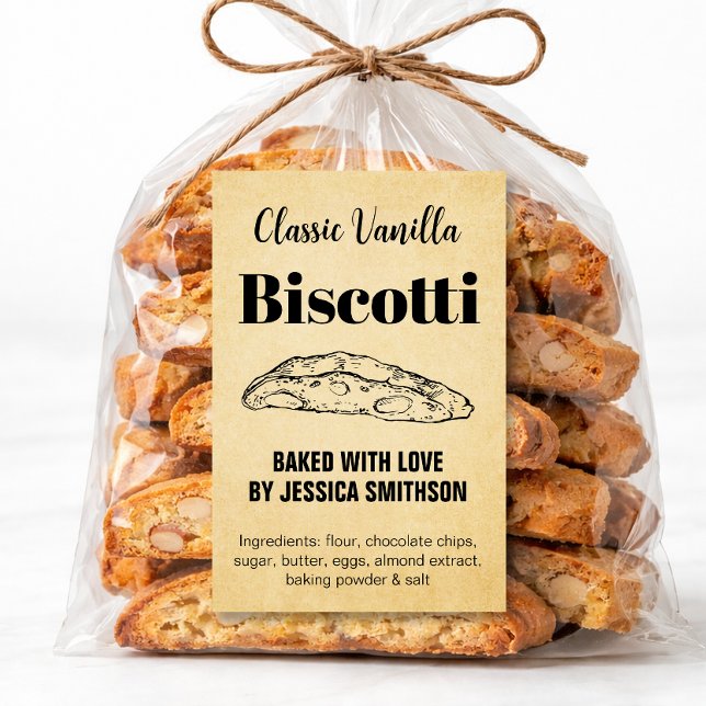 Biscotti Custom Homemade label BIS003btr (Creator Uploaded)