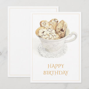 BISCOTTI Happy Birthday 4.5x6.25 Flat Card