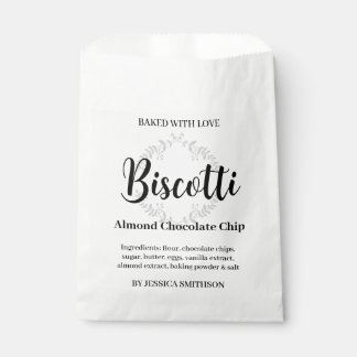 Biscotti Personalised Homemade label CK007wnbis Favour Bags