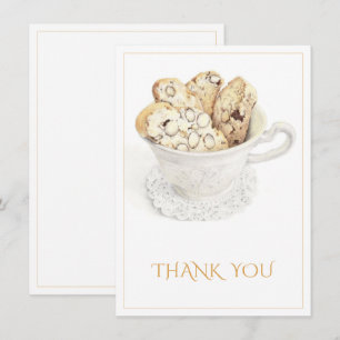 BISCOTTI Thank You 4.5x6.25 Flat Card
