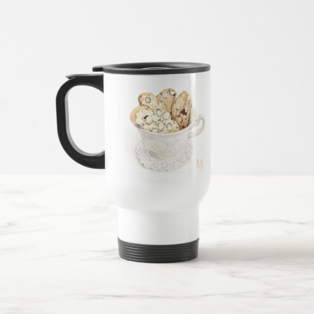 BISCOTTI Travel Mug + Initial (Left)