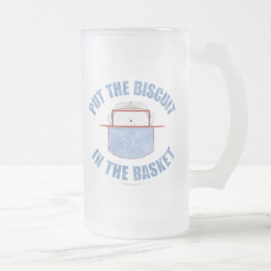 Biscuit Basket (Hockey) Frosted Glass Beer Mug