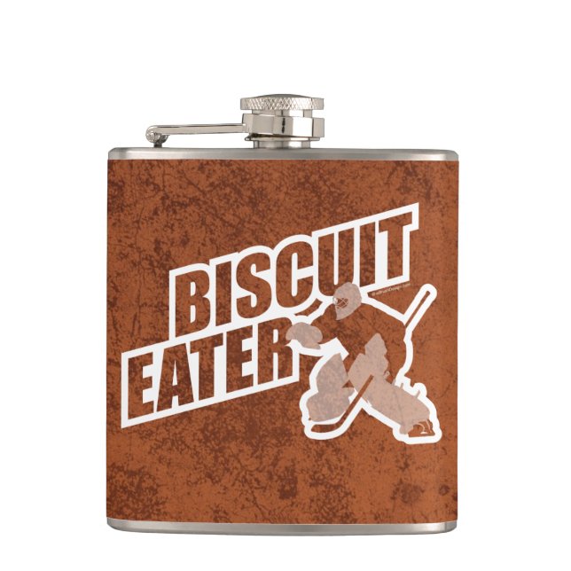 Biscuit Eater (Hockey Goalie) Flask (Front)