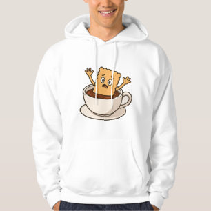 Biscuit in Trouble Inside a Coffee Cup Hoodie