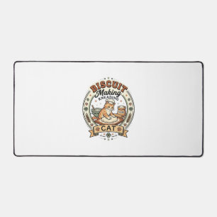Biscuit Making Kneading Cat Biscuit Making Kneadin Desk Mat