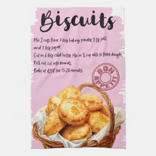 Biscuit Recipe Tea Towel