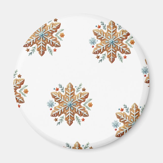 biscuit stars christmas magnet (Front)