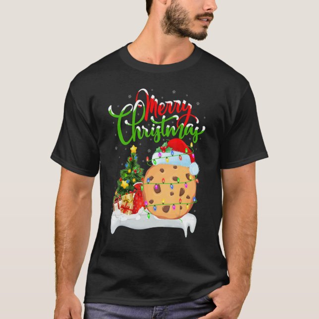 Biscuit   Xmas Decorations Santa Biscuit Christmas T-Shirt (Front)