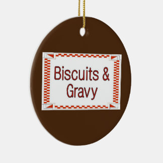 Biscuits and Gravy Ceramic Tree Decoration