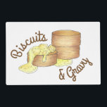 Biscuits and Sausage Gravy Southern Breakfast Food Laminated Place Mat<br><div class="desc">Design features an original marker illustration of a classic southern breakfast dish: biscuits and sausage gravy! This biscuits and gravy foodie illustration is also available on other products. Don't see what you're looking for? Need help with customisation? Contact Rebecca to have something designed just for you.</div>