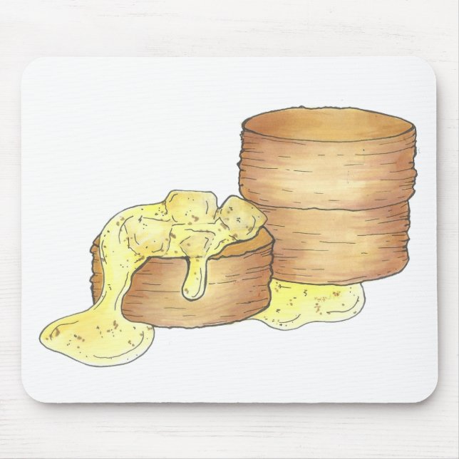 Biscuits and Sausage Gravy Southern Breakfast Food Mouse Mat (Front)