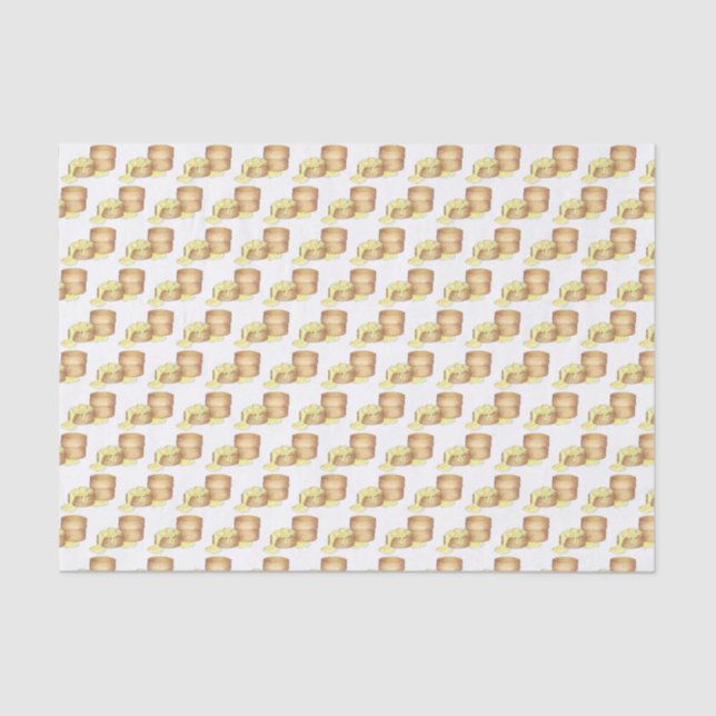 Biscuits and Sausage Gravy Southern Breakfast Food Tissue Paper (Front)