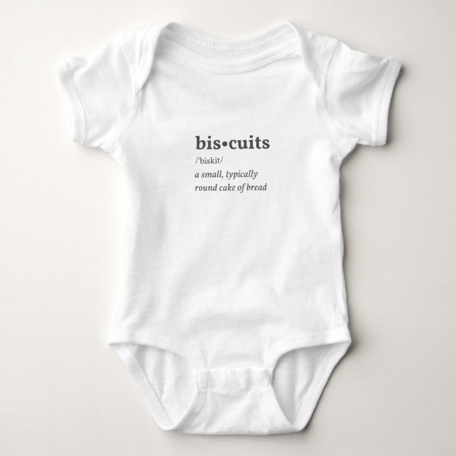 Biscuits Baby Bodysuit (Front)