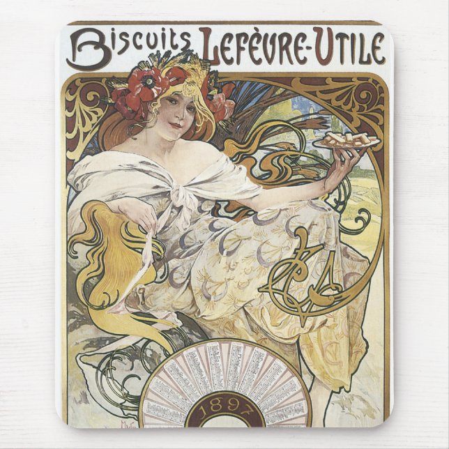 Biscuits Lefeure-1897 Mouse Mat (Front)