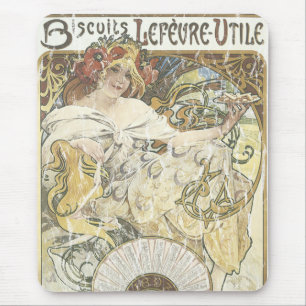 Biscuits Lefeure-Utile - distressed Mouse Mat